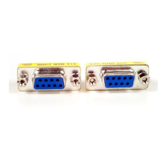 Picture of StarTech.com Slimline DB9 Serial Gender Changer - F/F