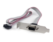 Picture of StarTech.com 1 Port 16in DB9 Serial Port Bracket to 10 Pin Header - Low Profile