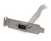 Picture of StarTech.com 1 Port 16in DB9 Serial Port Bracket to 10 Pin Header - Low Profile