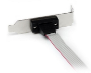 Picture of StarTech.com 1 Port 16in DB9 Serial Port Bracket to 10 Pin Header - Low Profile