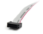 Picture of StarTech.com 1 Port 16in DB9 Serial Port Bracket to 10 Pin Header - Low Profile