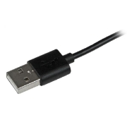 Picture of StarTech.com 2 m (6 ft.) USB to Lightning Cable - Right Angle iPhone / iPad / iPod Charger Cable - 90 Degree Lightning to USB Cable - Apple MFi Certified - Black