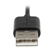 Picture of StarTech.com 2 m (6 ft.) USB to Lightning Cable - Right Angle iPhone / iPad / iPod Charger Cable - 90 Degree Lightning to USB Cable - Apple MFi Certified - Black