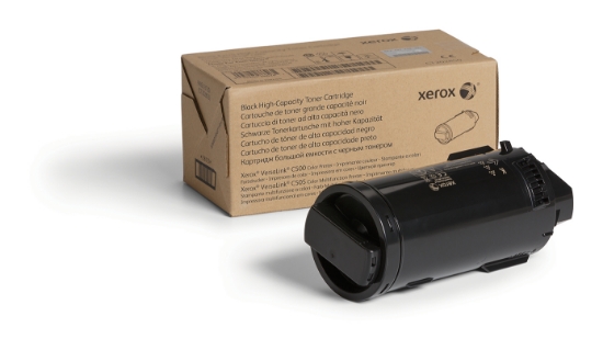 Picture of Xerox Genuine ® VersaLink® C500 Color Printer​/​C505 Color Multifunction Printer Black High capacity Toner Cartridge (12100 Pages) - 106R03876