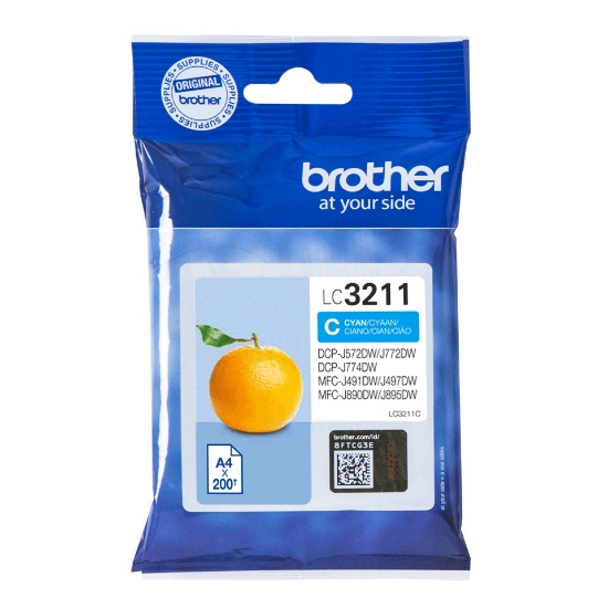 Picture of Brother LC3211C ink cartridge 1 pc(s) Original Cyan