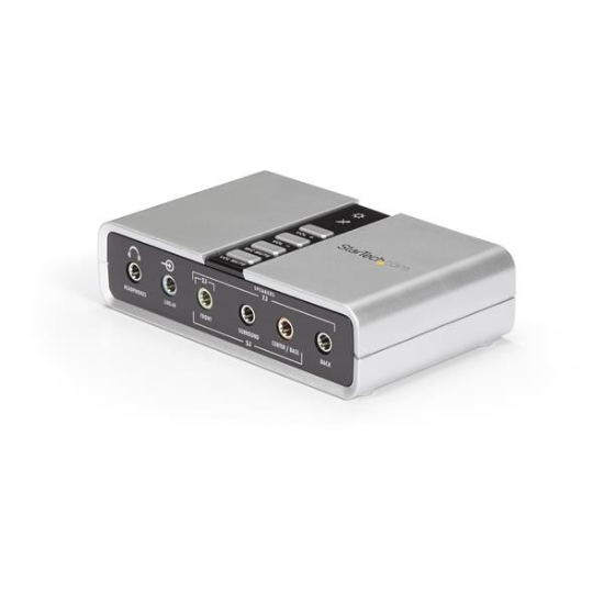 Picture of StarTech.com 7.1 USB Audio Adapter External Sound Card with SPDIF Digital Audio