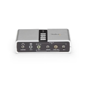 Picture of StarTech.com 7.1 USB Audio Adapter External Sound Card with SPDIF Digital Audio