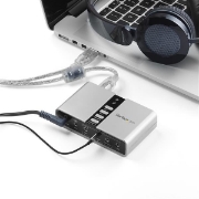 Picture of StarTech.com 7.1 USB Audio Adapter External Sound Card with SPDIF Digital Audio