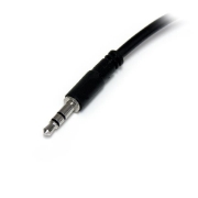 Picture of StarTech.com Slim Stereo Splitter Cable - 3.5mm Male to 2x 3.5mm Female