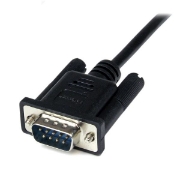 Picture of StarTech.com 2m Black DB9 RS232 Serial Null Modem Cable F/M