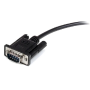 Picture of StarTech.com 1m Black Straight Through DB9 RS232 Serial Cable - M/F