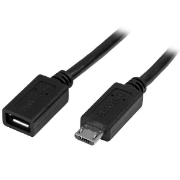 Picture of StarTech.com Micro-USB Extension Cable - M/F - 0.5m (20in)