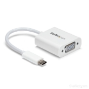 Picture of StarTech.com USB-C to VGA Adapter - White
