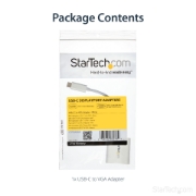 Picture of StarTech.com USB-C to VGA Adapter - White