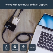 Picture of StarTech.com USB 3.0 to HDMI / DVI Adapter - 2048x1152