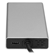 Picture of StarTech.com USB-C Multiport Adapter - USB-C Travel Docking Station with 4K HDMI - 60W Power Delivery Pass-Through, GbE, 2pt USB-A 3.0 Hub - Portable Mini USB Type-C Dock for Laptop