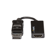 Picture of StarTech.com DisplayPort to HDMI Adapter - 4K 60Hz Active DP 1.4 to HDMI 2.0 Video Converter - DP to HDMI Monitor/TV/Display Cable Adapter Dongle - Latching DP Connector
