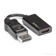 Picture of StarTech.com DisplayPort to HDMI Adapter - 4K 60Hz Active DP 1.4 to HDMI 2.0 Video Converter - DP to HDMI Monitor/TV/Display Cable Adapter Dongle - Latching DP Connector