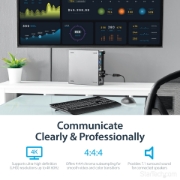 Picture of StarTech.com DisplayPort to HDMI Adapter - 4K 60Hz Active DP 1.4 to HDMI 2.0 Video Converter - DP to HDMI Monitor/TV/Display Cable Adapter Dongle - Latching DP Connector