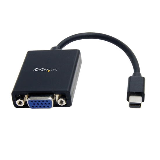 Picture of StarTech.com Mini DisplayPort to VGA Adapter - Active Mini DP to VGA Converter - 1080p Video - VESA Certified - mDP or Thunderbolt 1/2 Mac/PC to VGA Monitor/Display - mDP 1.2 to VGA Dongle