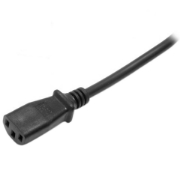 Picture of StarTech.com 2m (6ft) Computer Power Cord, 18AWG, EU Schuko to C13 Power Cord, 250V 10A, Black Replacement AC Cord, TV/Monitor Power Cable, Schuko CEE 7/7 to IEC 60320 C13 Power Cord - PC Power Supply Cable