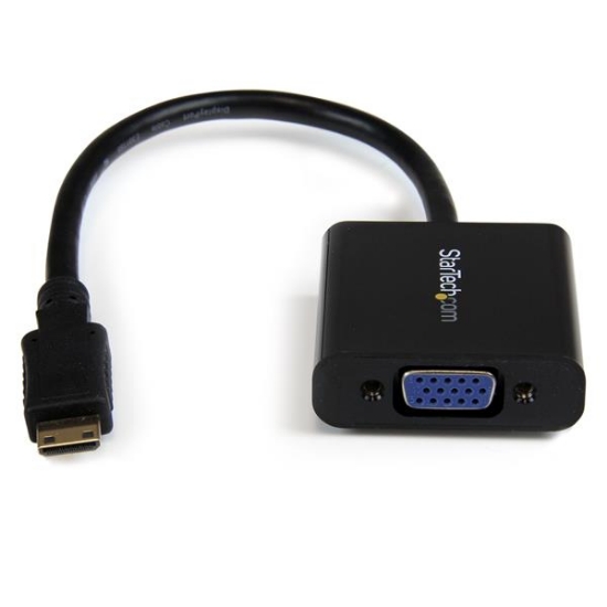 Picture of StarTech.com Mini HDMI to VGA Adapter Converter for Digital Still Camera / Video Camera - 1920x1080
