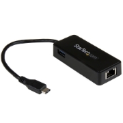 Picture of StarTech.com USB-C to Gigabit Network Adapter with Extra USB 3.0 Port
