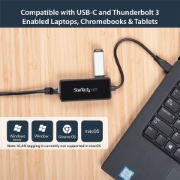 Picture of StarTech.com USB-C to Gigabit Network Adapter with Extra USB 3.0 Port