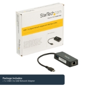 Picture of StarTech.com USB-C to Gigabit Network Adapter with Extra USB 3.0 Port