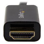 Picture of StarTech.com 10ft (3m) DisplayPort to HDMI Cable - 4K 30Hz - DisplayPort to HDMI Adapter Cable - DP 1.2 to HDMI Monitor Cable Converter - Latching DP Connector - Passive DP to HDMI Cord