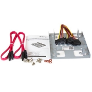 Picture of StarTech.com Dual 2.5" to 3.5" HDD Bracket for SATA Hard Drives - 2 Drive 2.5" to 3.5" Bracket for Mounting Bay