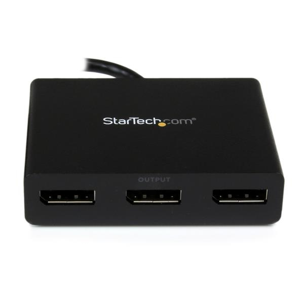 StarTech.com 3-Port Multi Monitor Adapter - DisplayPort 1.2 MST Hub to ...