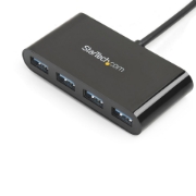 Picture of StarTech.com 4-Port USB-C Hub - USB-C to 4x USB-A - USB 3.0 Hub - Bus Powered~4-Port USB-C Hub - USB-C to 4x USB-A - USB 3.0 Hub - 5Gbps - Bus Powered