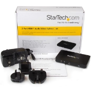 Picture of StarTech.com 4K HDMI 2-Port Video Splitter – 1x2 HDMI Splitter w/ Solid Aluminum Housing – 4K 30Hz