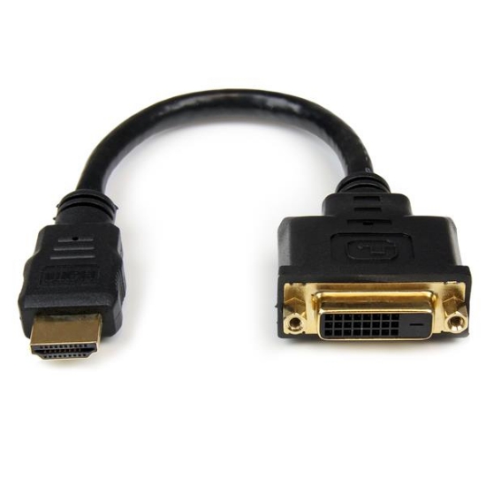 Picture of StarTech.com 8in HDMI to DVI-D Video Cable Adapter - HDMI Male to DVI Female