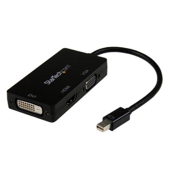 Picture of StarTech.com Travel A/V Adapter: 3-in-1 Mini DisplayPort to VGA DVI or HDMI Converter