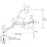 Picture of StarTech.com Single Desk-Mount Monitor Arm - Full Motion Articulating - Steel