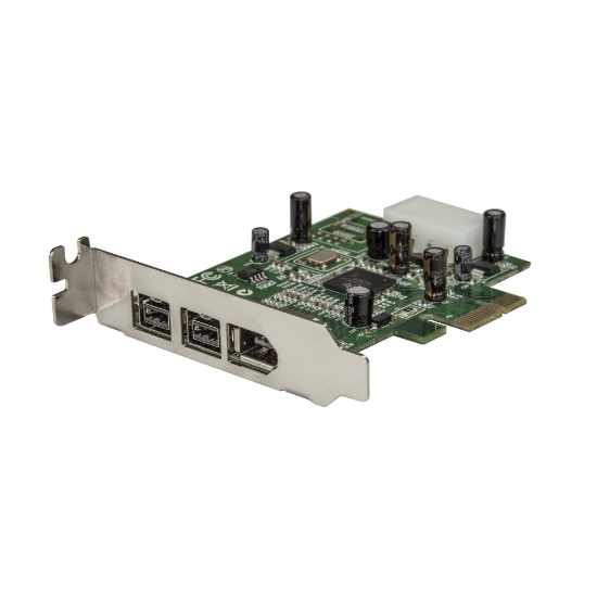 Picture of StarTech.com 3 Port 2b 1a Low Profile 1394 PCI Express FireWire Card Adapter