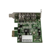 Picture of StarTech.com 3 Port 2b 1a Low Profile 1394 PCI Express FireWire Card Adapter