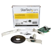 Picture of StarTech.com 2-Port Low Profile Native RS232 PCI Express Serial Adapter Card, 16550 UART, PCIe to Dual Serial DB9, Windows & Linux, TAA - Replaced by PEX2S953LP