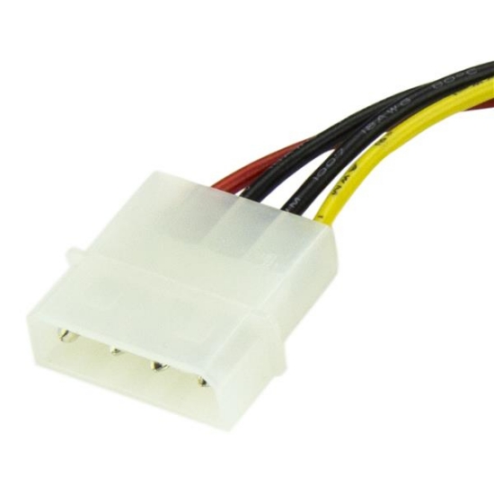 Picture of StarTech.com 6in 4 Pin LP4 to SATA Power Cable Adapter