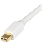 Picture of StarTech.com 6ft (2m) Mini DisplayPort to HDMI Cable - 4K 30Hz Video - mDP to HDMI Adapter Cable - Mini DP or Thunderbolt 1/2 Mac/PC to HDMI Monitor - mDP to HDMI Converter Cord - White