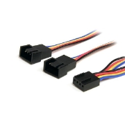 Picture of StarTech.com 12in 4 Pin Fan Power Splitter Cable - F/M