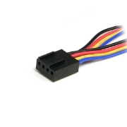 Picture of StarTech.com 12in 4 Pin Fan Power Splitter Cable - F/M