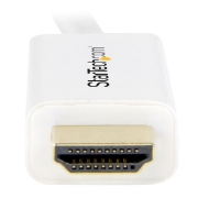 Picture of StarTech.com Mini DisplayPort to HDMI Converter Cable - 3 ft (1m) - 4K - White