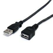 Picture of StarTech.com 6 ft Black USB 2.0 Extension Cable A to A - M/F