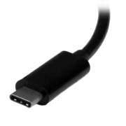 Picture of StarTech.com USB-C Multiport Video Adapter - 3-in-1 - 4K 30Hz - Black