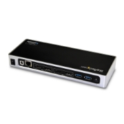 Picture of StarTech.com USB-C & USB-A Dock - Dual Monitor 4K 60Hz Dock DisplayPort + HDMI - Hybrid USB 3.0 Docking Station for USB-C or USB-A Laptops - 6x USB Type-A, GbE - USB 3.1 Gen 1 - Mac/Windows