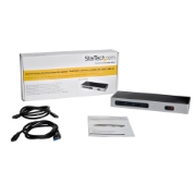 Picture of StarTech.com USB-C & USB-A Dock - Dual Monitor 4K 60Hz Dock DisplayPort + HDMI - Hybrid USB 3.0 Docking Station for USB-C or USB-A Laptops - 6x USB Type-A, GbE - USB 3.1 Gen 1 - Mac/Windows
