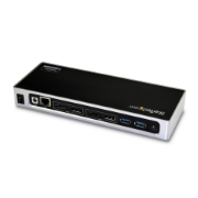 Picture of StarTech.com USB-C & USB-A Dock - Dual Monitor 4K 60Hz Dock DisplayPort + HDMI - Hybrid USB 3.0 Docking Station for USB-C or USB-A Laptops - 6x USB Type-A, GbE - USB 3.1 Gen 1 - Mac/Windows